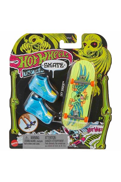 AC BOX Hpg21 Hotwhheels Skate Neon Themed Finger Skateboard and Shoes Packs