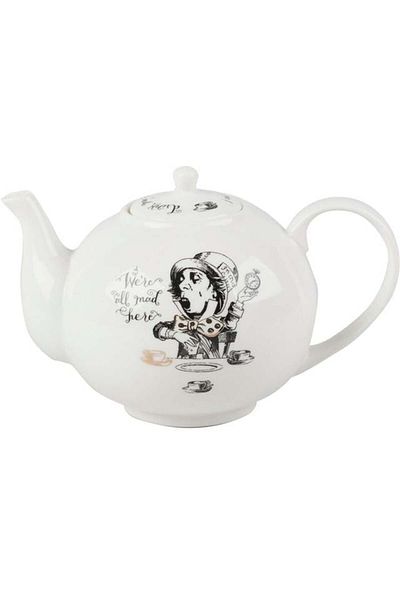MIKASA X V&A Alice in Wonderland Porcelain 5200025 1.1 Lt Teapot Teapot