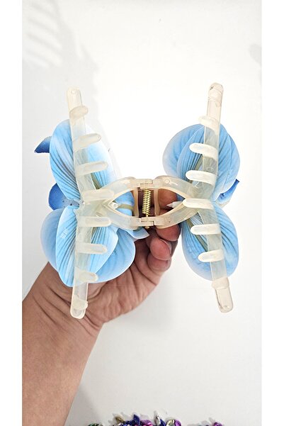 cityvision Orkide Çiçeği İncili Mandal Toka 10 cm Çift Taraflı 1 adet