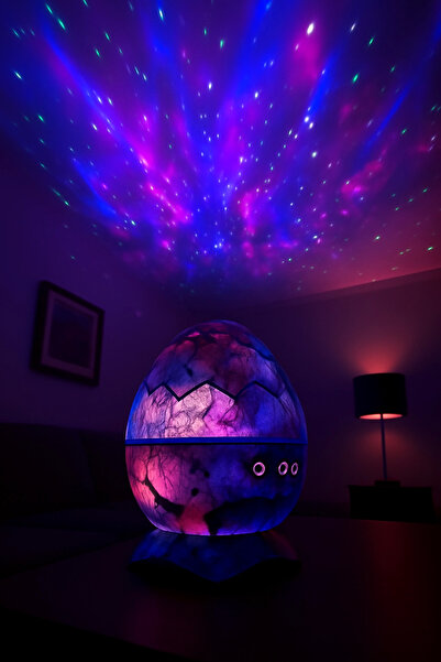 HALL BREATHE Çok Renkli Dinozor Yumurtası Gece Lambası ve Bluetooth Hoparlör ...