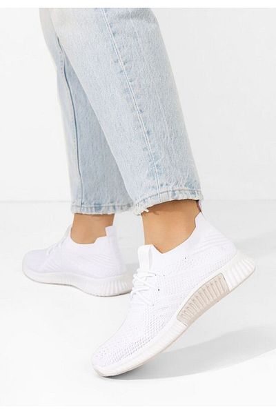 B T Shoes Lindsay women's white sports shoes