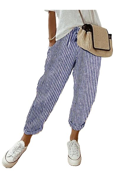 StreetWear Outlet Pantaloni Dama, Casual, Cu Dungi Verticale Si Buzunare