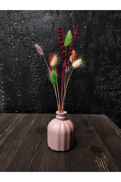 ÇINARASYADAHOME Minimal Bohemian Style Nordic Home Decorative Stylish Vase Object 7 cm