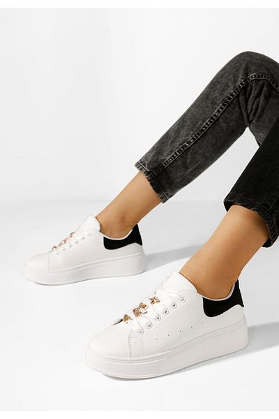 B T Shoes Teniși damă Layile V4 albi