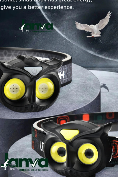 Janva Pilli Kafa Lambası Pt-5100 Baykuş Tepe Lambası Deprem Avcılık Bisiklet ...