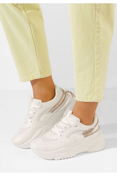 B T Shoes Women's Anouki white sneakers