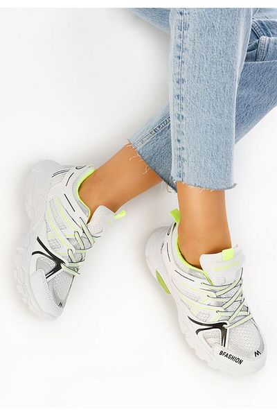 B T Shoes Teniși dama Merano Albi