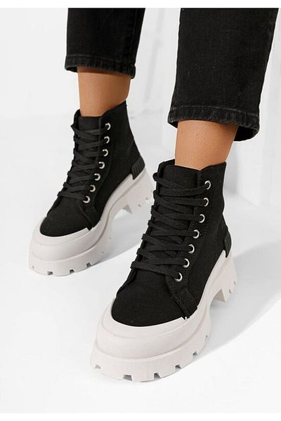 B T Shoes Women's high-top sneakers Serrena V2 black