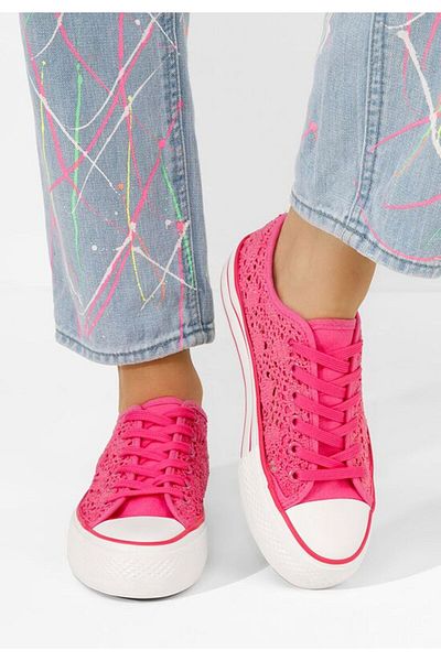 B T Shoes Floreina fuchsia casual sneakers