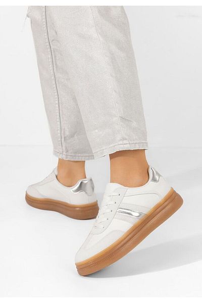 B T Shoes Teniși femei Leonas albi