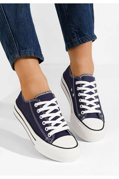 B T Shoes Teniși Allanna pentru femei, bleumarin
