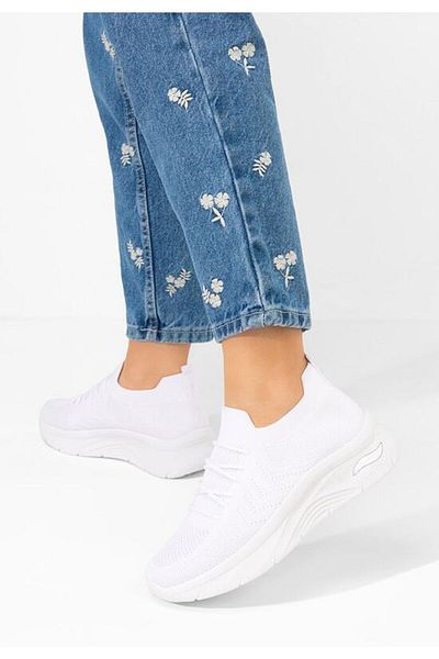 B T Shoes Women's Tamyla white sports shoes