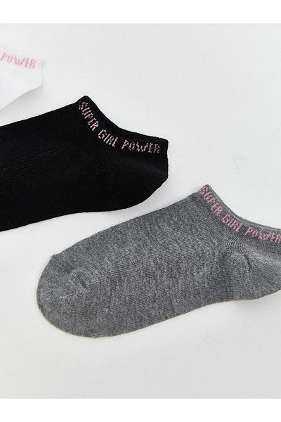 LC Waikiki New Season Girl's Booties Socks 3-Piece