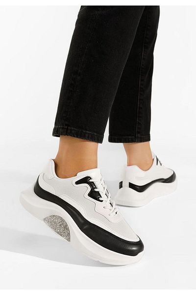B T Shoes Teniși dama Katya albi V2