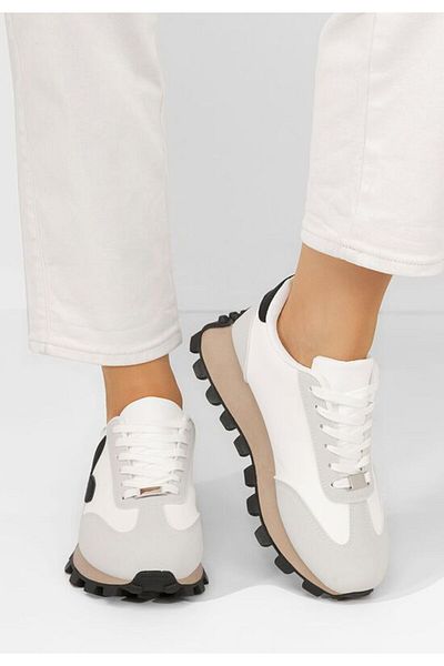 B T Shoes Teniși Dionne Albi pentru femei