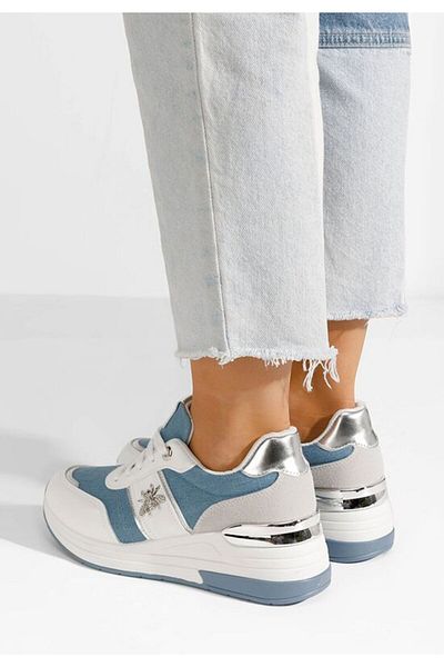 B T Shoes Teniși albaștri cu platformă Gisela