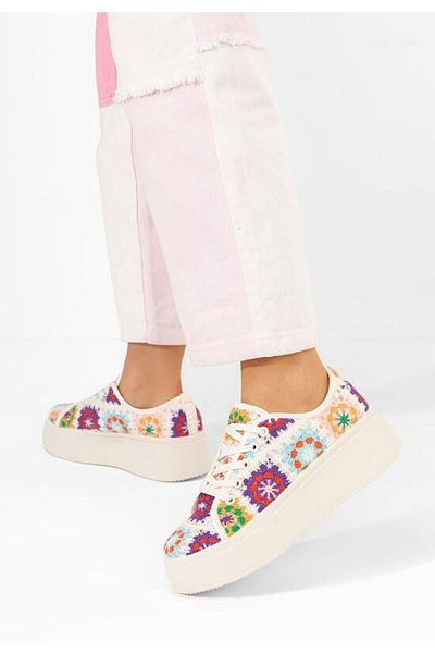 B T Shoes Maricruz multicolor platform sneakers