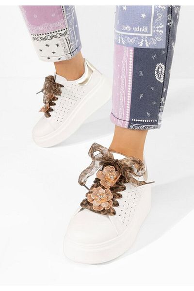 B T Shoes Sneakers cu platformă Lera albi