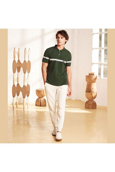 Giordano Men's French Terry Jogger Pants - Slim Fit, Elastic Waist, Comfortable & Stylish
