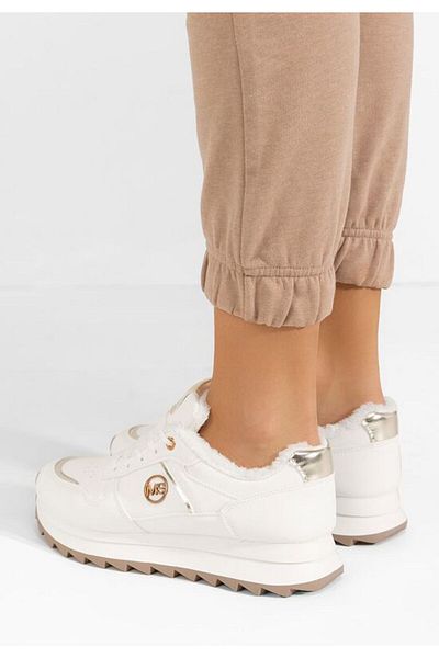 B T Shoes Sneakers dama imblaniti Carris albi