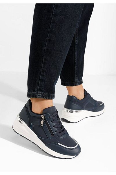 B T Shoes Teniși cu platformă Henia bleumarin