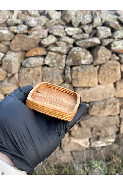 HBSİ Natural Hornbeam Tree Presentation Oil Pot Stand / Presentation Plate / Breakfast / Snack Bowl