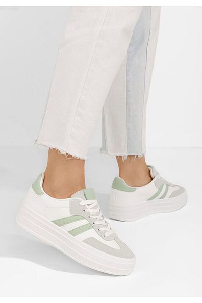B T Shoes Teniși damă Jazmine albi