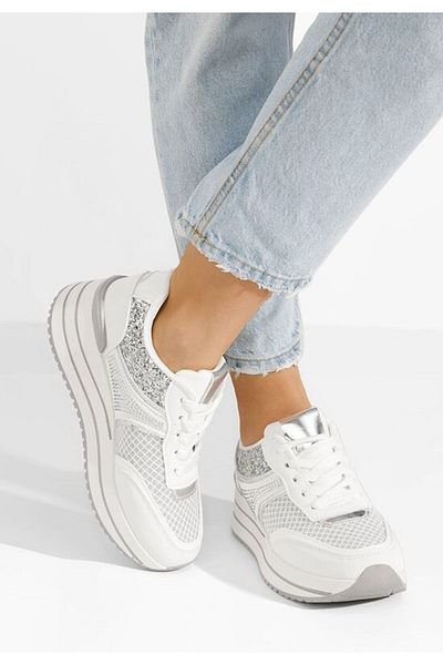 B T Shoes Sneakers cu platformă Enabella albi