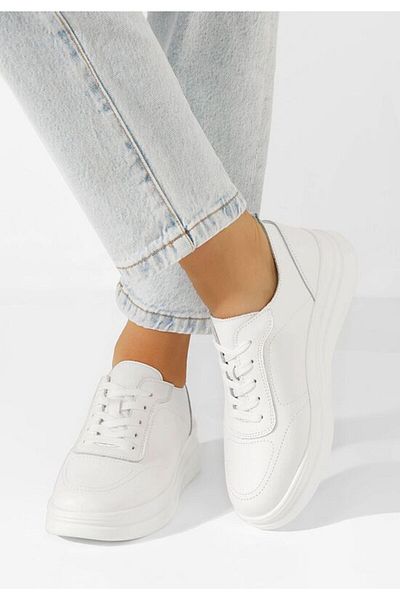 B T Shoes Teniși femei Haidi albi