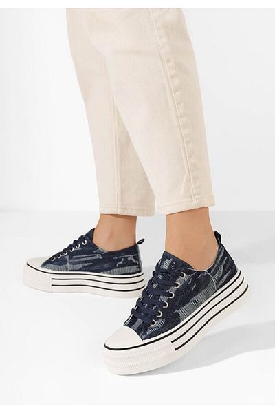 B T Shoes Tenisi cu platformă Alethea V3 denim
