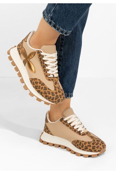 B T Shoes Teniși dama Dionne leopard