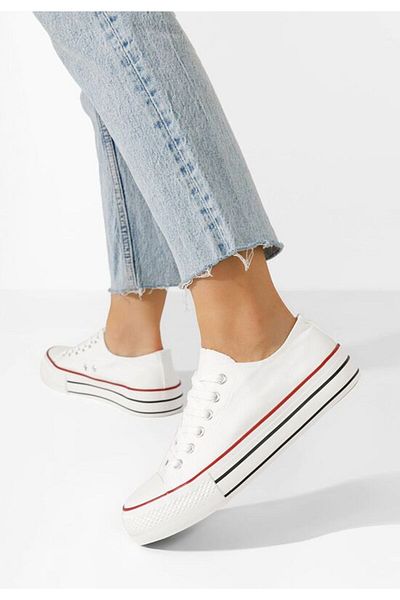 B T Shoes Dreptul de tenis Allanna Albi