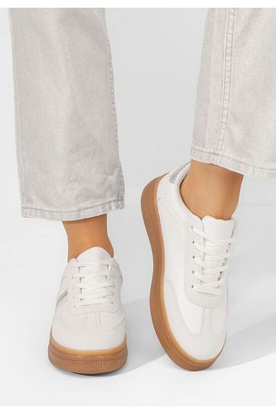 B T Shoes Teniși femei Leonas albi