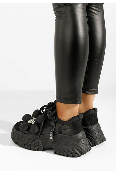 B T Shoes Sneakers cu platformă Shaina negri