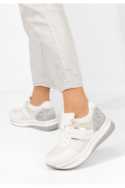B T Shoes Pantofi cu platformă Tawanda Albi