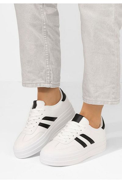 B T Shoes Teniși femei Allyna albi
