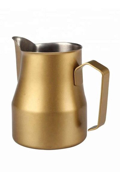 ESPRESSO-0039 Milk Frother Jug Stainless Steel - Gold 750 ml