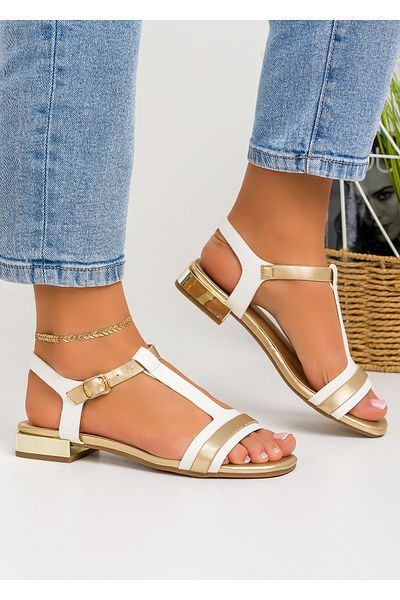 starlike Women's white sandals A005