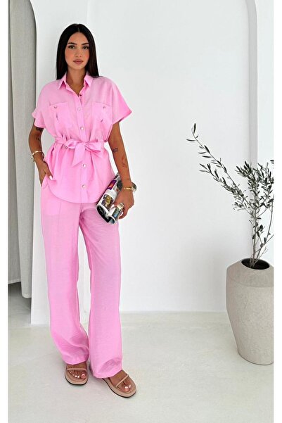 Noa Noa Rivet Detailed Shirt Pants Set