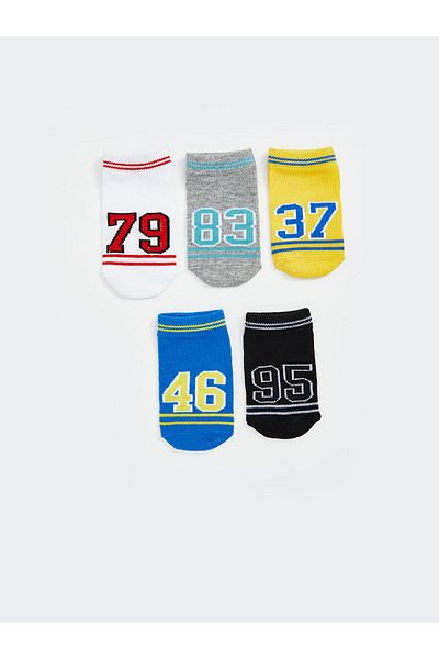LC Waikiki Patterned Boy Booties Socks 5 Pack