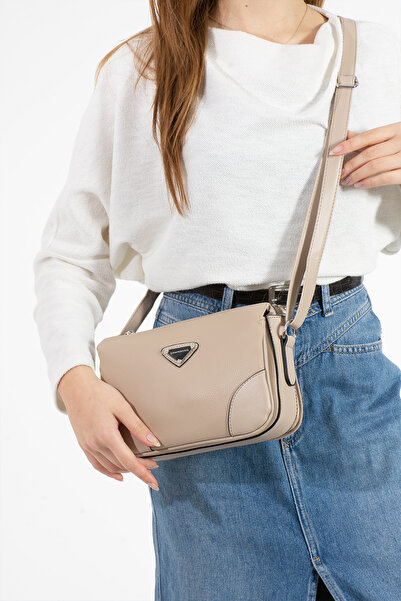 Sanmorris 1368 Sanmorris Γυναικεία τσάντα ώμου με ρυθμιζόμενο λουράκι 3 τμημάτων από συνθετικό δέρμα