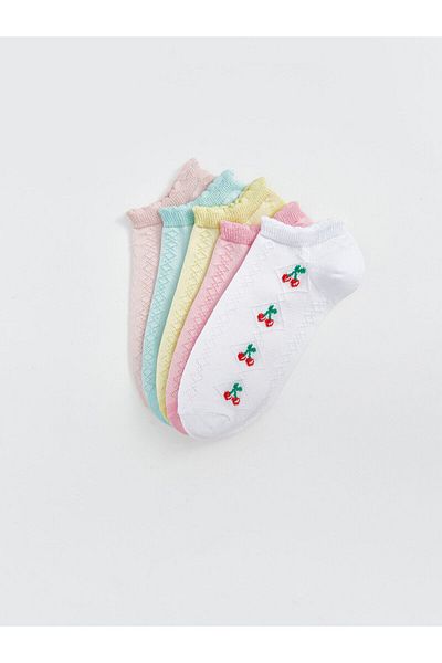LC Waikiki New Season Patterned Girl's Booties Socks 5-Piece