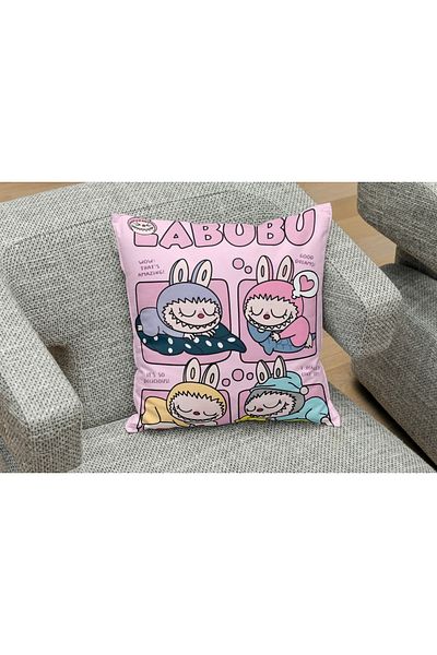 owl bag 0Wl Bag Labubu Sleepy Character Pattern Square Pillow Case
