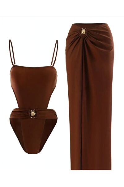 G&H UNDERWEAR Σετ μαγιό Elitebrown Pareo