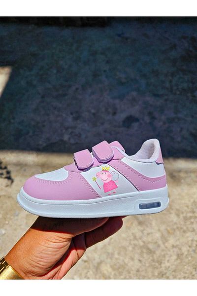 bhk desing Fairy Piggy Printed Lighted Girls' Sports Shoes Sneaker