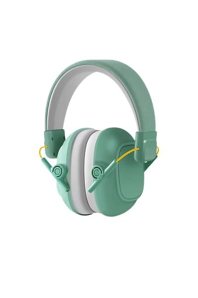 THD Foldable Earmuffs for Children, Olyga Ef8g21, Age 3-12 Years, Hearing Protection, Green