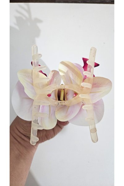cityvision Orchid Flower Pearl Latch Buckle 10 cm Double Sided 1 Piece
