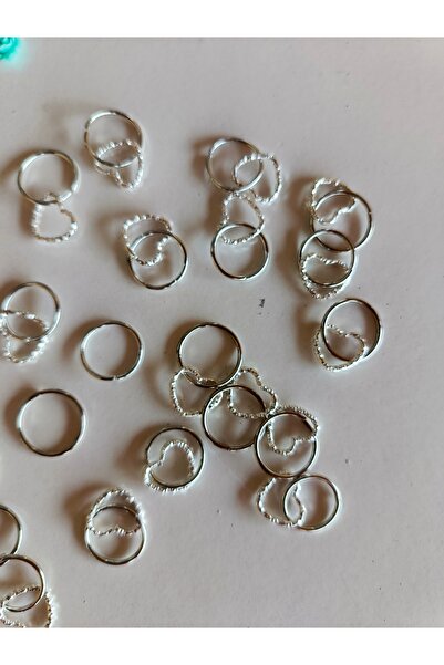 LORESİMA AKSESUAR Heart Hair Earrings 10 Pcs