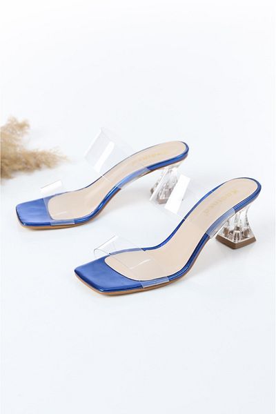 Aldina Nucci Kadinca Women's Slippers with Transparent Band # 1003