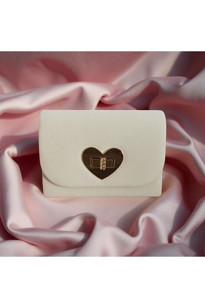 OEM Coeur purse, beige, 11x16x6 cm